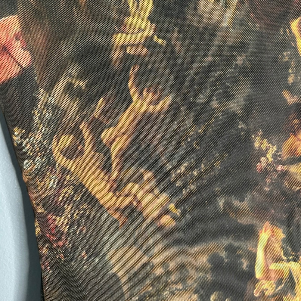 Elegant Artistic Print Midi Dress - Picture 12 of 13